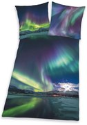 Herding Bavlnené obliečky Polárna žiara, 135 x 200 cm, 80 x 80 cm