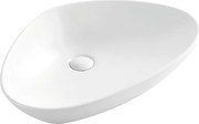 Hydroland Keramické umývadlo na dosku Lotos 59x39 cm, biele
