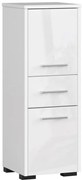 Kúpeľňová skrinka FIN 30 2D 1SZ 85 cm biela, lesk