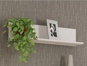 Nástenná polica Carlos, biela, 75 cm%