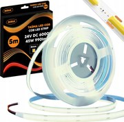 BERGE LED pásik COB Neon 24V - 480D - 9W/m - IP20 - 990lm - 5m - studená farba
