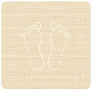 Kleine Wolke Foot protiskluzová podložka do vany pískově hnědá 36x72 cm 4388226005