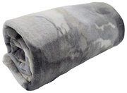 Sivá fleecová deka 150x200 cm Marble – JAHU collections