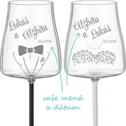 Svadobné poháre na víno Wedding 2 ks