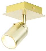 Moderné kúpeľňové bodové svetlo mosadzné štvorcové IP44 - Ducha