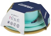 3-dielna jedálenská súprava Diwali, tyrkysová