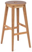 Barová stolička z kaučukového dreva v prírodnej farbe (výška sedadla 75 cm) Club – Bonami Essentials