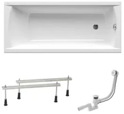 Obdĺžniková vaňa SAT Fusion 150x70 cm akrylát ľavá aj pravá SATVR150AN