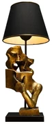 Stolová lampa v čierno-zlatej farbe (výška 57 cm) Lecture – Opviq lights