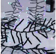 LED Vonkajší vianočný reťazec CLUSTER 768xLED/8 funkcií 9 m IP44 teplá biela