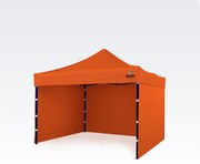 BRIMO Altánok 3x3 m Oceľový Rám s 3 Stenami: Pracovný Stan pre Remeselníkov - s 3 stenami - Oranžová 22
