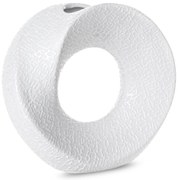 KERAMICKÁ VÁZA RISO 23X9X22 CM BIELA