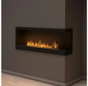 InFire - Rohový BIO krb 45x120 cm 3kW čierna
