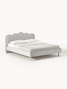 Čalúnená posteľ s vlneným čelom Romy