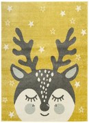 Detský koberec Emily Kids 5766A Jeleň žltý