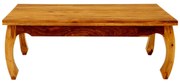Konferenčný stolík Kali s atypickými nohami 110x40x60 indický masív palisander Super natural