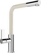 Mexen Flora kuchynská batéria, chrómová/béžová - 670401-09
