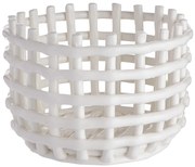 CRAFT Keramický košík 16 cm - krémová