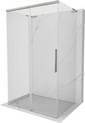 Mexen Rox-3SL, 3-stenný posuvný sprchový kút 100 x 70 cm, 8mm číre sklo, oceľový profil, 8C2L-100-070-97-00-3S