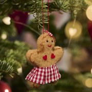 Ib Laursen Plstená ozdoba Gingerbread Couple Dievča