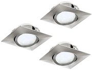 Eglo 78758 - SADA 3x LED Podhľadové svietidlo PINEDA LED/6W/230V
