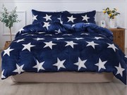 XPOSE® Francúzske mikroplyšové obliečky LÝDIE Exclusive - modré