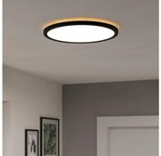 Eglo 901439 - LED Kúpeľňové svietidlo ROVITO 18,5W/230V pr. 38,9 cm IP44 čierna EG901439