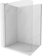 Mexen Kioto L, sprchová zástena Walk-In 110 x 200 cm, 8mm číre sklo, brúsená oceľ profil, 800-110-103-97-06