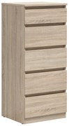 Komoda BRW Tetrix 3 (dub sonoma) . Akcia -43%. Vlastná spoľahlivá doprava až k Vám domov. 1098540