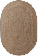 Koberec Hanse Home Jute Braided Rangpur naturálny / hnedý ovál