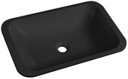 Sapho Sapho, JAPURA umyvadlo zapustené, liaty mramor, 55x36cm, čierna mat, 50135B