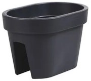 Truhlík na zábradlie Lofly Railing antracitová, 40 cm