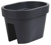 Truhlík na zábradlie Lofly Railing antracitová, 40 cm