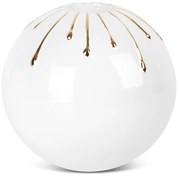 KERAMICKÝ SVIETNIK LUIS (03) (FI) 15X13 CM BIELY