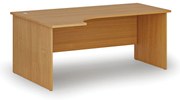 Rohový kancelársky písací stôl PRIMO WOOD, 180x120 cm, ľavý, buk