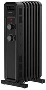 Sencor - Olejový radiátor s 7 rebrami 600/900/1500W/230V čierny