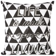 DEKORAČNÁ OBLIEČKA NA VANKÚŠ NELA2 40X40 CM VZOROVANÁ