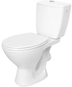 Cersanit Kaskáda, kombi wc so splachovaním 3/6l, horizontálny odpad + sedátko s polypropylénu, biela, K100-206