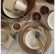 Jedálenská súprava 16 ks béžová/porcelán