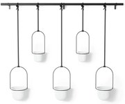 Plastové obaly na kvetináče v súprave 5 ks na bylinky/závesné ø 7,5 cm Triflora – Umbra