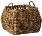 Ib Laursen Prútený kôš Square Unpeeled Willow
