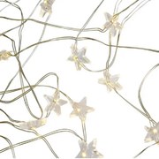 ACA Lighting LED dekoračná girlanda - biele hviezdičky, studená biela farba, 200 cm, IP20, 2x batéria AA