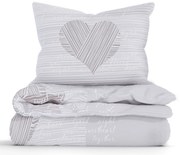 Predĺžené bavlnené obliečky Renforcé - Selina sivohnedá