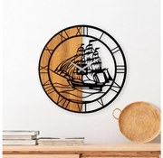 Nástenné hodiny pr. 56 cm 1xAA drevo/kov