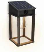 Philips Geri UltraEfficient solárne LED svietidlo so senzorom antracit, 3,2 W, 500 lm, 2700 K