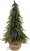 Dekoračný ihličnatý stromček s trblietkami 28 cm