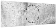 Obraz - Pampas grass N⁰1 (s hodinami) (90x30 cm)