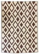 Vonkajší koberec, obojstranný, 180 x 120 cm, hnedý