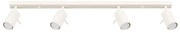 Bodové svietidlo Ring, 4x béžové kovové tienidlo, (možnosť polohovania)