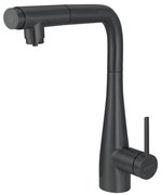 Deante BRE_N75M - Drezová batéria s vyťahovacou sprškou ERIDAN čierna